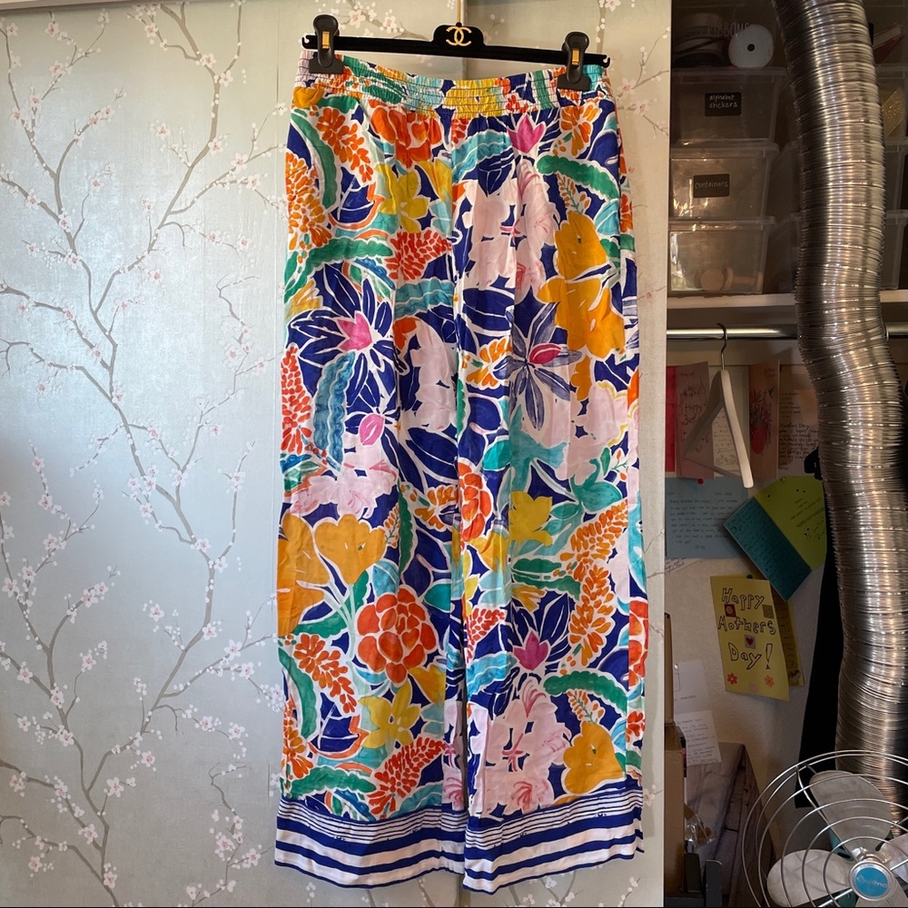 NWT Anthropologie Sisters Gulassa Floral Pajama Pants pjs New Lightweight - Picture 5 of 10
